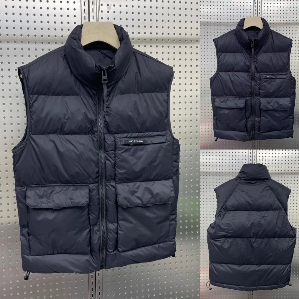 Winter New Style Men's Cotton down Vest Casual Fashion Brand Stand Collar All-Match Shoulder Pad Warmth Leisure Vest Coat
Winter New Style Men's Cotton down Vest Casual Fashion Brand Stand Collar All-Match Shoulder Pad Warmth Leisure Vest Coat
