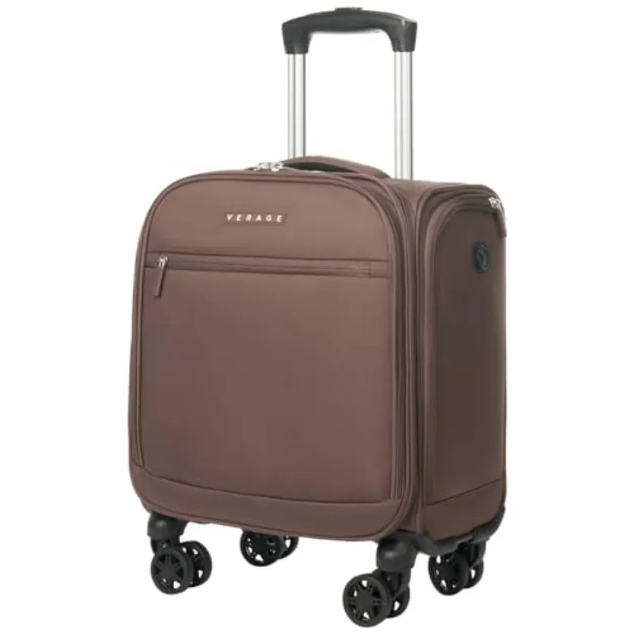 Underseat carry on luggage for airplane travel, softside polyester in black, lightweight and compact 14.5-inch spinner with smo
Underseat carry on luggage for airplane travel, softside polyester in black, lightweight and compact 14.5-inch spinner with smo
