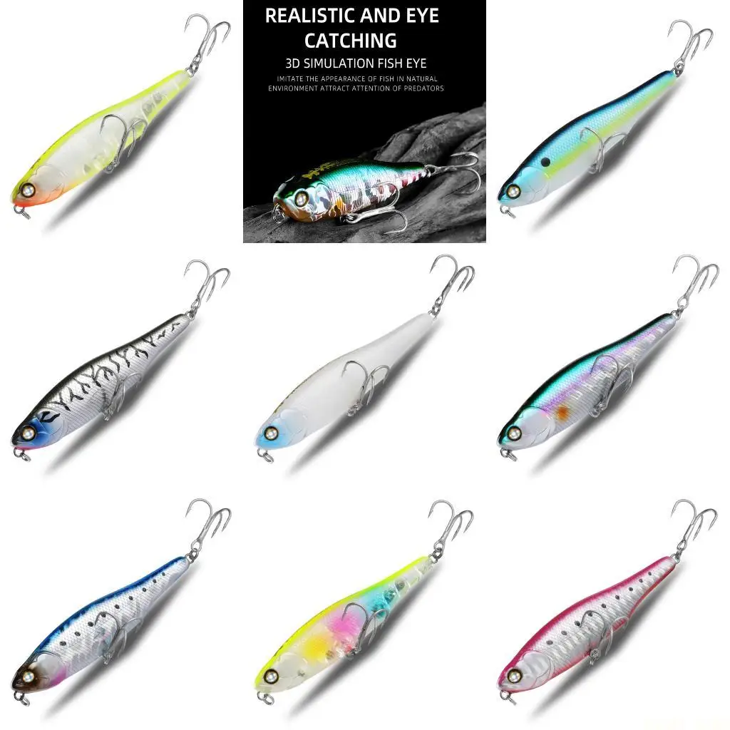 U2JB Topwater Pencil Popper Fishing Lures with Hook Walking The Dog Artificial Baits
U2JB Topwater Pencil Popper Fishing Lures with Hook Walking The Dog Artificial Baits