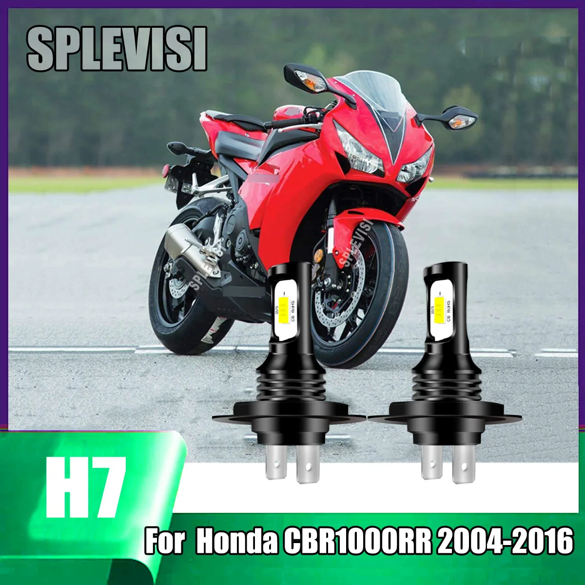 LED H7 6000K White Headlights -Just Plug & Play Replacement LED Bulb For Honda CBR1000RR 2004 2005 2006 2007 2008 2009 2010-2016
LED H7 6000K White Headlights -Just Plug & Play Replacement LED Bulb For Honda CBR1000RR 2004 2005 2006 2007 2008 2009 2010-2016