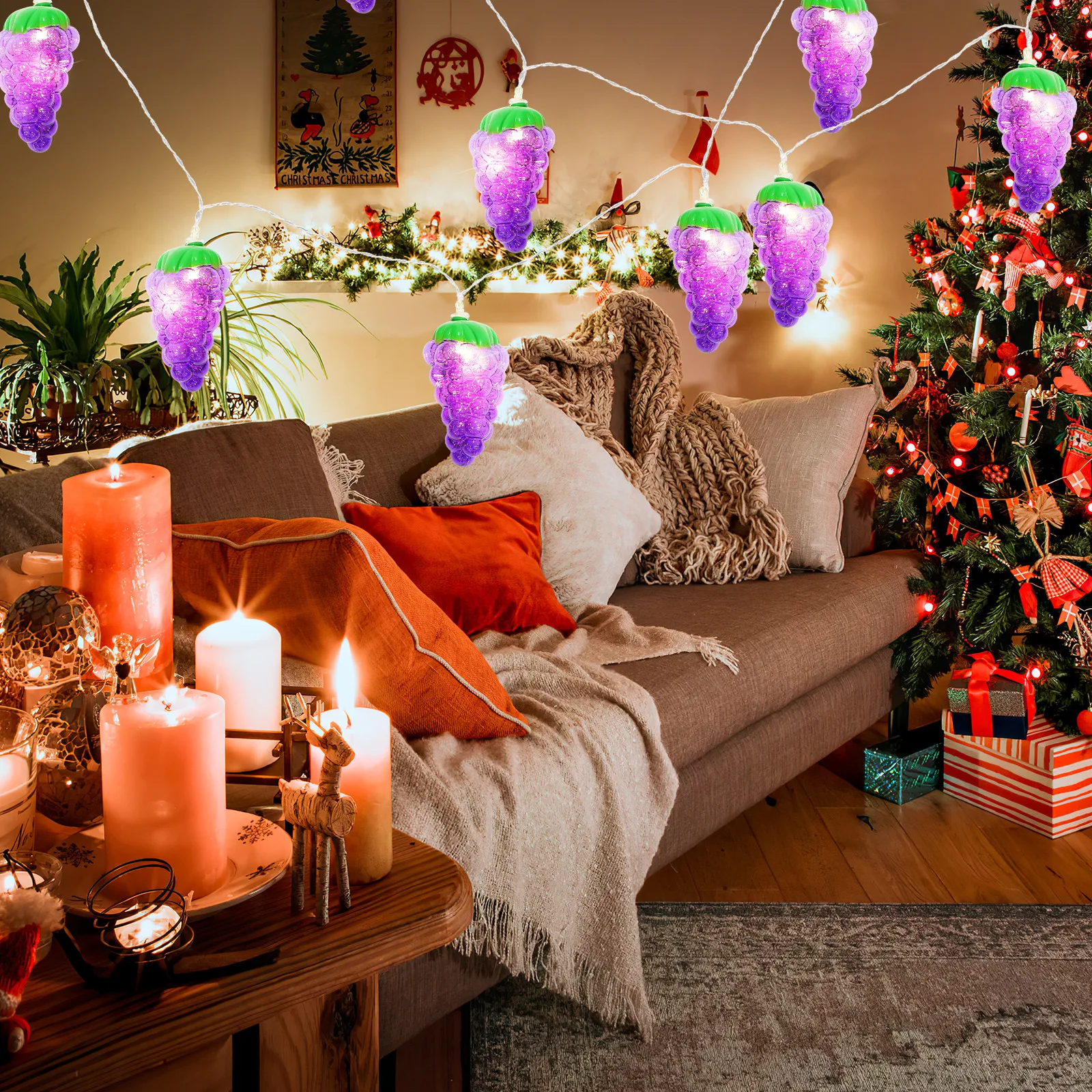 LED Powered Energy Saving Party Garden Grapes Lights Fairy String Lights Decoration Fairy String Lamps
LED Powered Energy Saving Party Garden Grapes Lights Fairy String Lights Decoration Fairy String Lamps