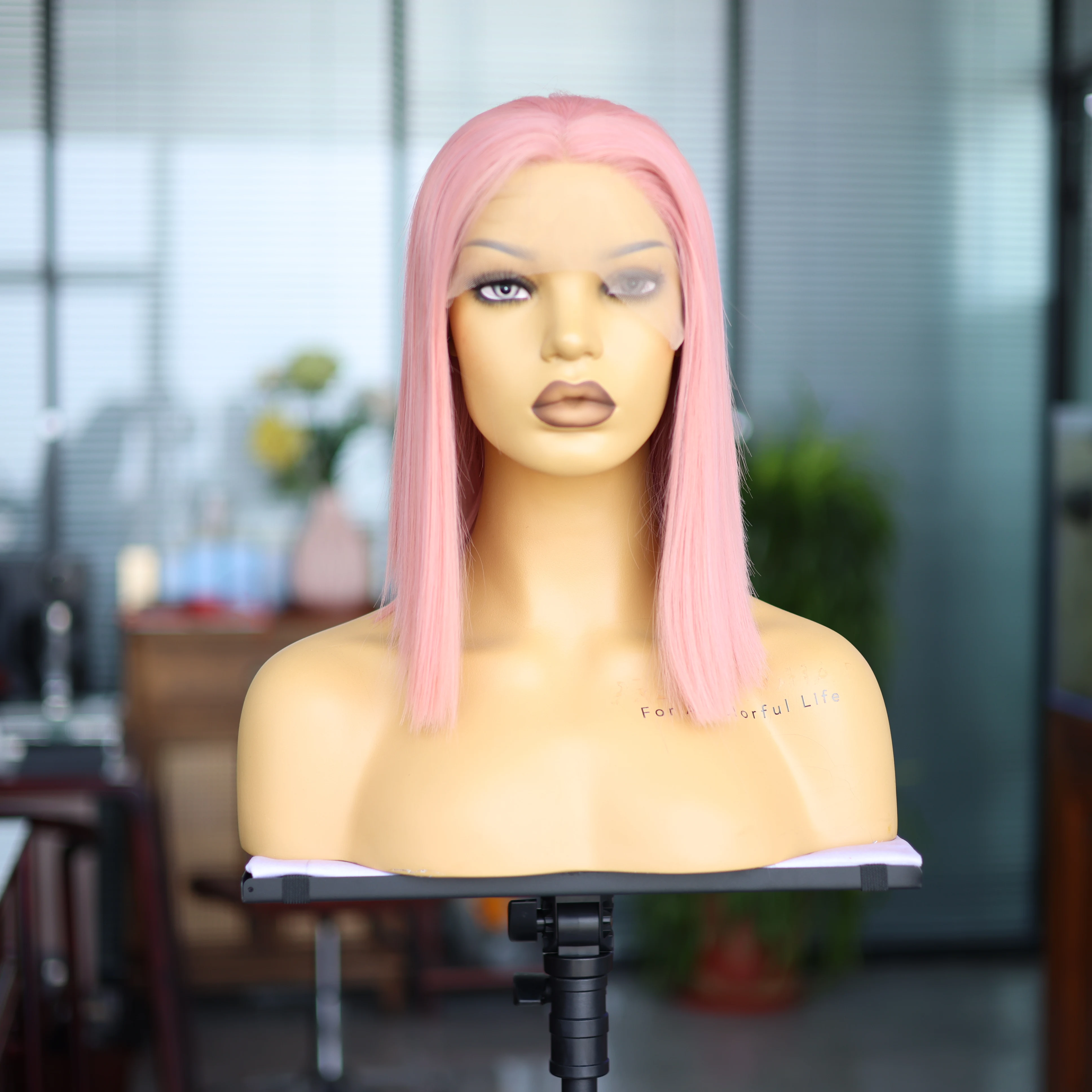 Pink Synthetic Front Lace Short Long Fashionable Age-reducing Wig Elastic Mesh Cap Lightweight Breathable Cosplay Women's Wig
Pink Synthetic Front Lace Short Long Fashionable Age-reducing Wig Elastic Mesh Cap Lightweight Breathable Cosplay Women's Wig