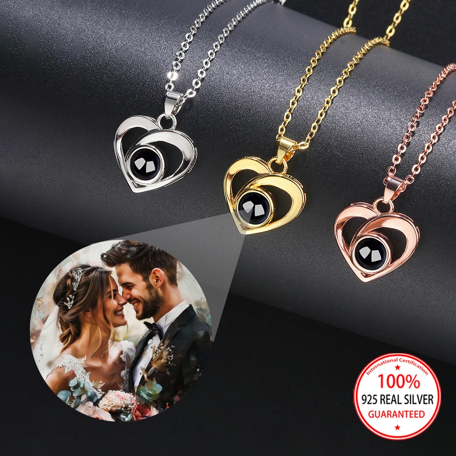 S925 Silvery Custom Color Picture Projection Necklace Love Heart Pendant For Mom Girlfriend 2025 New Valentine Romantic Gifts
S925 Silvery Custom Color Picture Projection Necklace Love Heart Pendant For Mom Girlfriend 2025 New Valentine Romantic Gifts