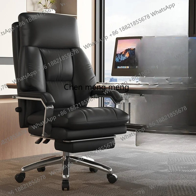 Leather, comfortable and sedentary office, ergonomic reclining cowhide computer, home study sofa chair
Leather, comfortable and sedentary office, ergonomic reclining cowhide computer, home study sofa chair