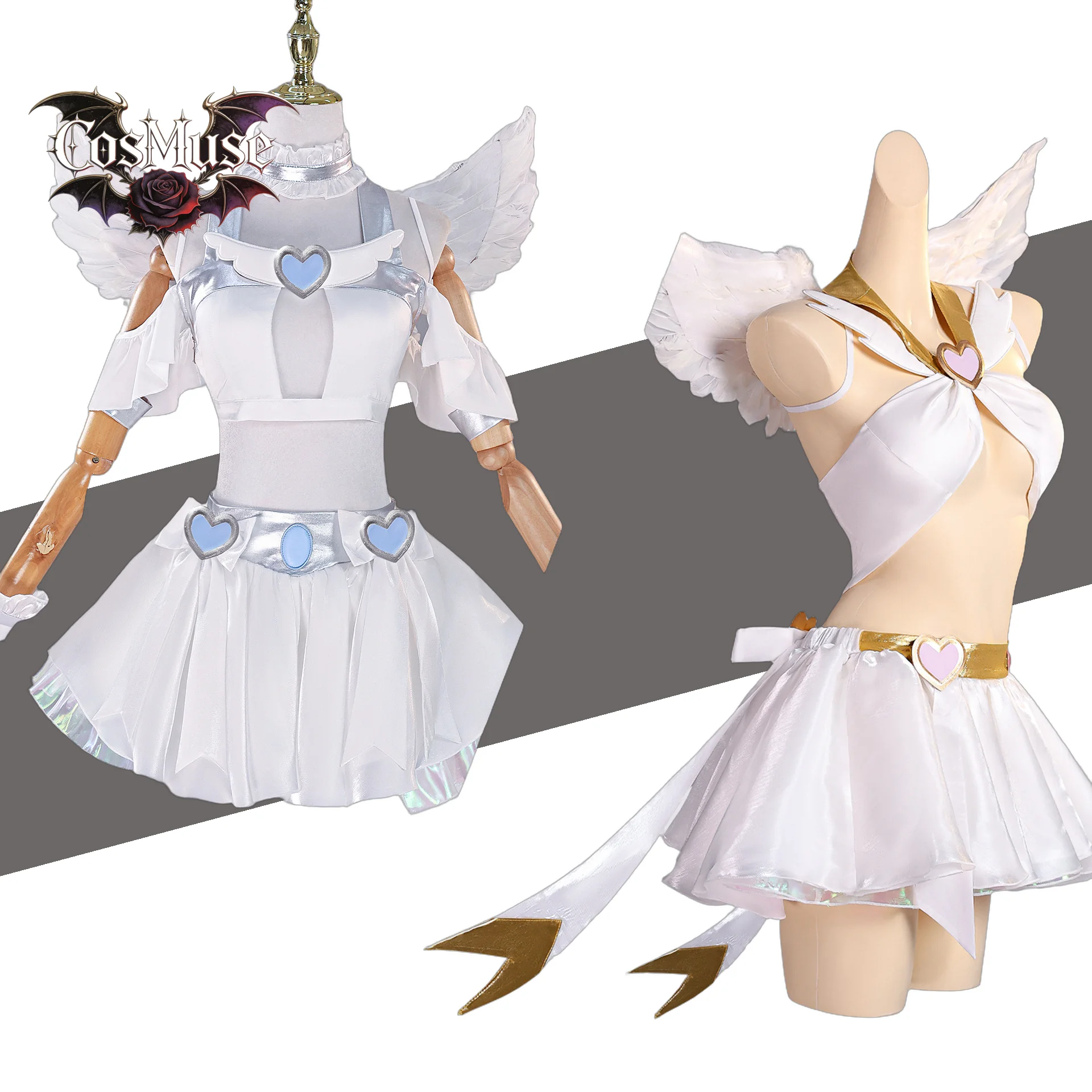 Sexy White P&S Sister Cosplay Costume Women's Halloween Party Role Play Outfit with Wings Game-themed Cosplay Suit
Sexy White P&S Sister Cosplay Costume Women's Halloween Party Role Play Outfit with Wings Game-themed Cosplay Suit