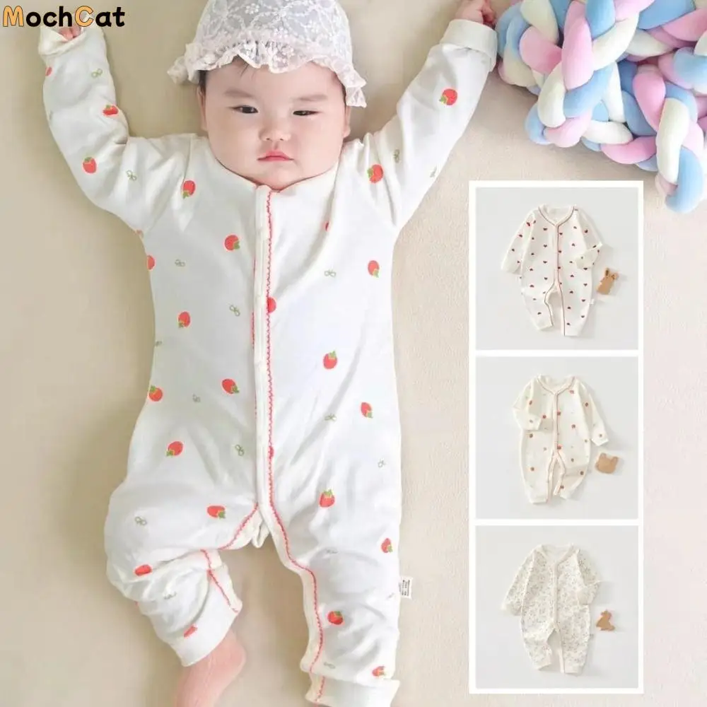 Fashion Long Sleeve Baby Romper Soft Fabric Pure Cotton Newborn Onesie Strawberry Stripe Cartoon Love Bodysuit Newborn Baby
Fashion Long Sleeve Baby Romper Soft Fabric Pure Cotton Newborn Onesie Strawberry Stripe Cartoon Love Bodysuit Newborn Baby