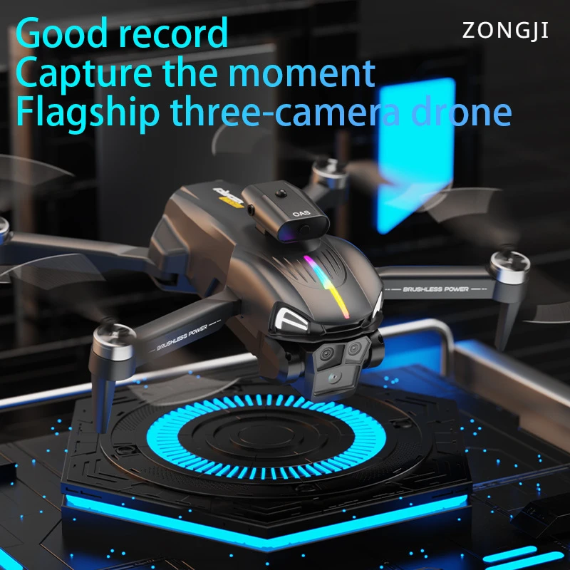 New C15 Triple Camera 4K HD Aerial Drone Brushless Flow Hovering Breath Light Folding Remote Control Aircraft One Touch Take Off
New C15 Triple Camera 4K HD Aerial Drone Brushless Flow Hovering Breath Light Folding Remote Control Aircraft One Touch Take Off