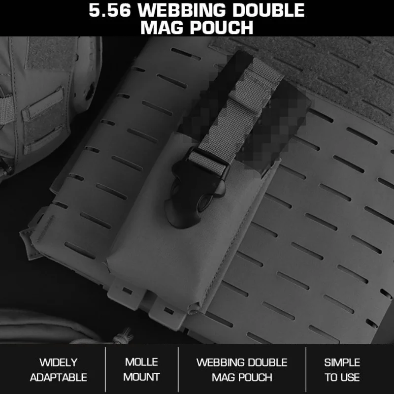 5.56 Double Speed Mag Pouch | Quick-Change Webbing Mag Carrier | For Camping Equipment Accessories
5.56 Double Speed Mag Pouch | Quick-Change Webbing Mag Carrier | For Camping Equipment Accessories