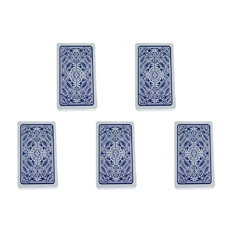 B04B-5X Poker Cards Waterproof Texas Hold'em Playing Cards Black Jack Plastic Game Card Poker Game Board Game Card-Blue
B04B-5X Poker Cards Waterproof Texas Hold'em Playing Cards Black Jack Plastic Game Card Poker Game Board Game Card-Blue