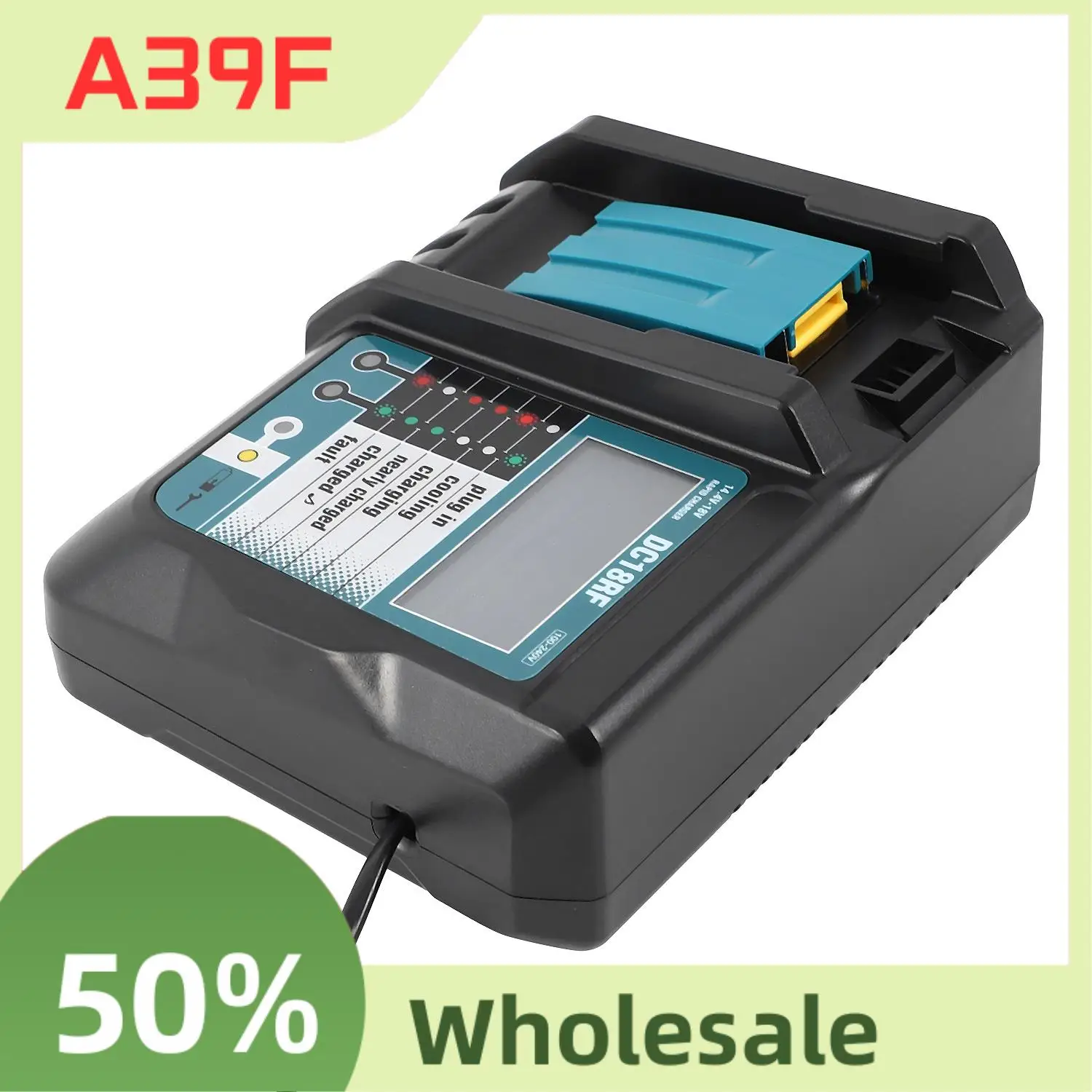 T86C NEW 14.4V 18V Li- Battery Charger Voltage Current Lcd Digital Display For Dc18rf Bl1830 Bl1815 Bl1430 Dc14sa Dc18
T86C NEW 14.4V 18V Li- Battery Charger Voltage Current Lcd Digital Display For Dc18rf Bl1830 Bl1815 Bl1430 Dc14sa Dc18