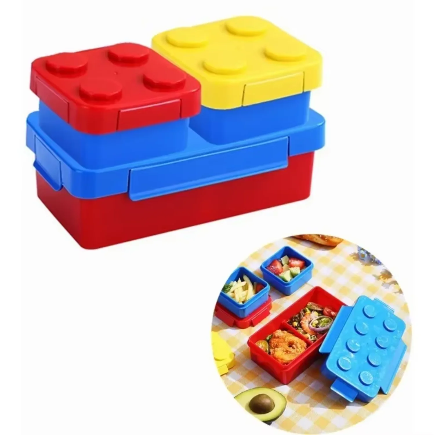 Building Blocks Lunch Box DIY Kids Lunch Boxs Bento Box Kitchen Accessories Food Storage Containers Dinnerware
Building Blocks Lunch Box DIY Kids Lunch Boxs Bento Box Kitchen Accessories Food Storage Containers Dinnerware