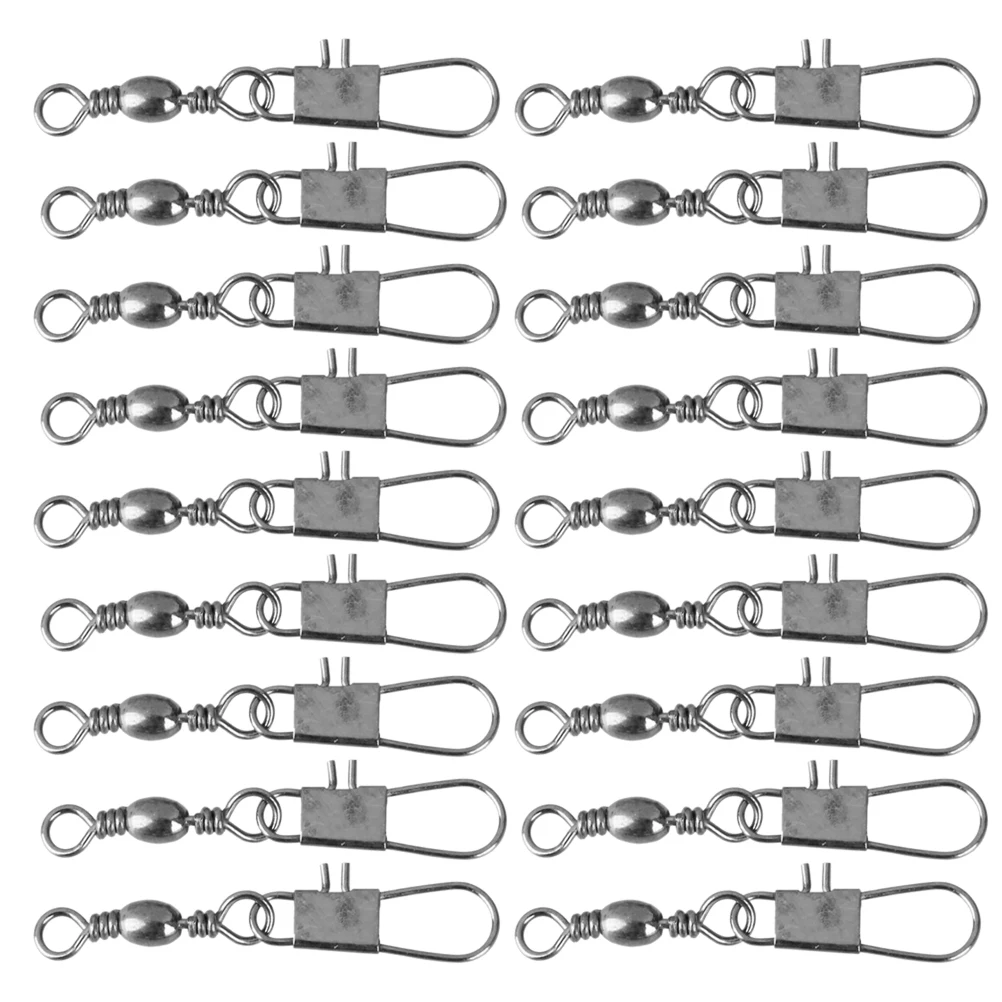 100pcs Fishing Barrel Swivels Snap Connectors Hard Metal Size 16 Smooth Rotation Tackle Accessories Fishing Tools
100pcs Fishing Barrel Swivels Snap Connectors Hard Metal Size 16 Smooth Rotation Tackle Accessories Fishing Tools
