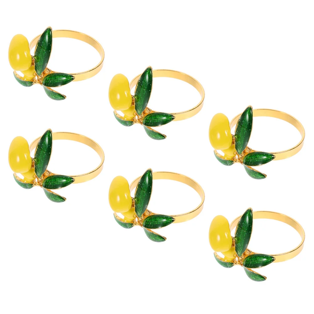 6Pcs Lemon Napkin Rings Exquisite Craftsmanship Decorative Holders for Home Party Banquet Banquet Napkin Rings
6Pcs Lemon Napkin Rings Exquisite Craftsmanship Decorative Holders for Home Party Banquet Banquet Napkin Rings