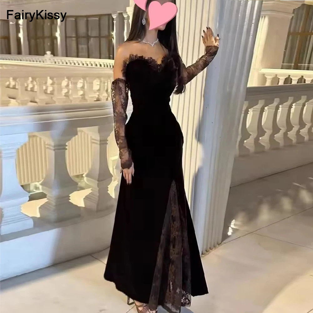 FairyKissy Vintage Sexy Velvet Brown Lace Mermaid Sleeves Customized Formal Occasion Prom Dress Evening Party Gowns
FairyKissy Vintage Sexy Velvet Brown Lace Mermaid Sleeves Customized Formal Occasion Prom Dress Evening Party Gowns