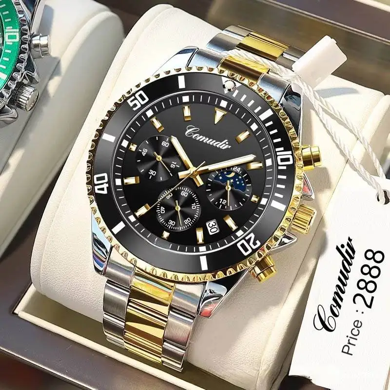 Sport Quartz Watch Men Top Luxury Brand Stainless Steel Blue Waterproof Chronograph Business Clock Date Male Wristwatches
Sport Quartz Watch Men Top Luxury Brand Stainless Steel Blue Waterproof Chronograph Business Clock Date Male Wristwatches