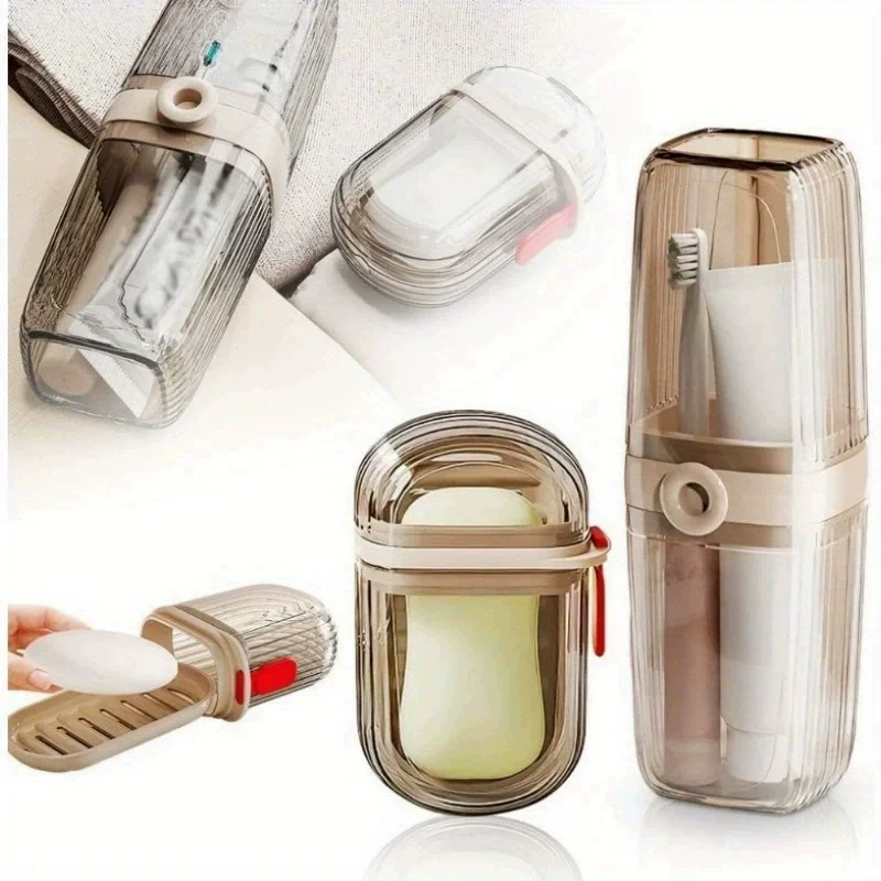 Portable Travel Soap Case - Plastic Dish Tray with Drain Soap Holder for On-the-Go with Cover
Portable Travel Soap Case - Plastic Dish Tray with Drain Soap Holder for On-the-Go with Cover