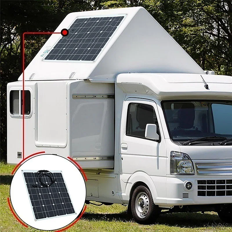 50W Household Solar Panel Semi-Flexible PET Monocrystalline Silicon Solar Panel For Outdoor RV / Electronic Devices Charging
50W Household Solar Panel Semi-Flexible PET Monocrystalline Silicon Solar Panel For Outdoor RV / Electronic Devices Charging
