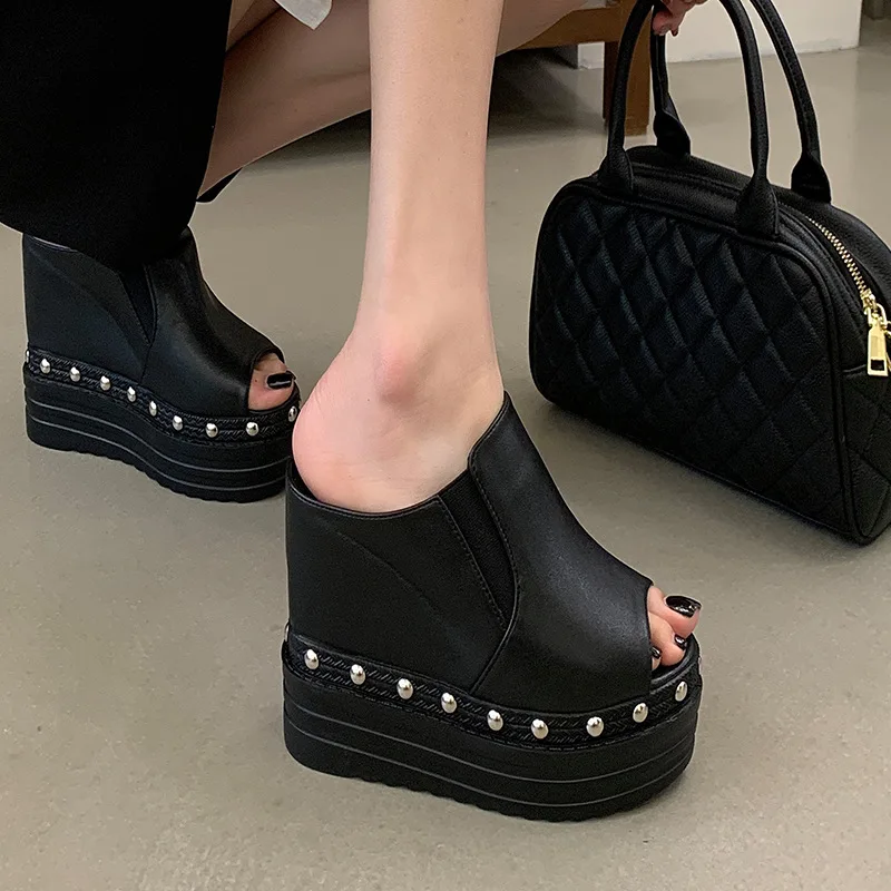Fashion Slippers for Women Summer 12cm Ultra High Heel Sandals Designer Shoes Women Sexy Banquet High Heels New Zapatos De Mujer
Fashion Slippers for Women Summer 12cm Ultra High Heel Sandals Designer Shoes Women Sexy Banquet High Heels New Zapatos De Mujer