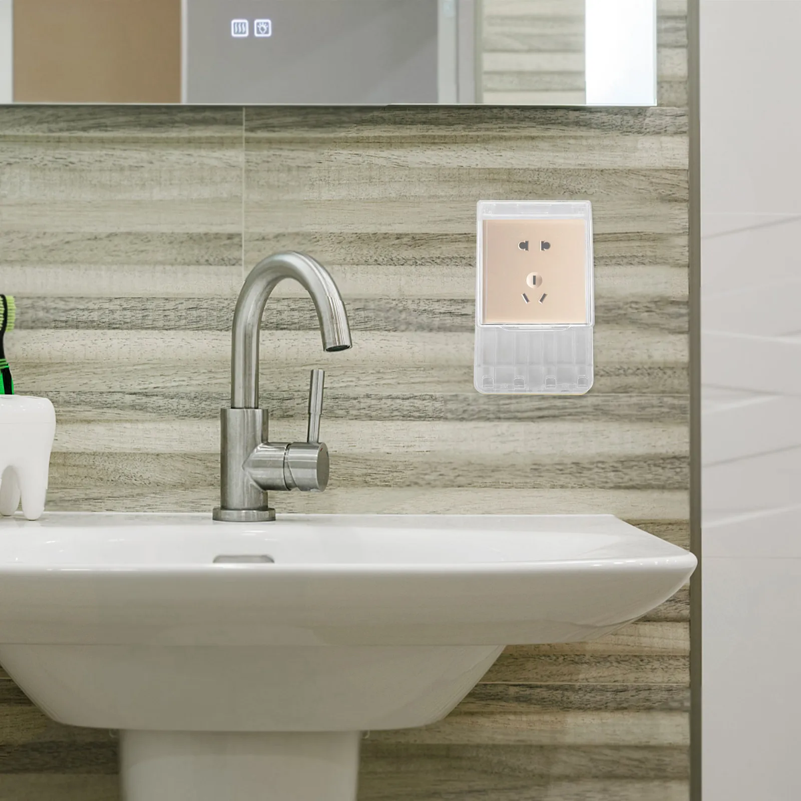 Комплект из 2 водонепроницаемых самоклеящихся защитных коробок для электрических розеток (86-го типа) для ванной и кухни, защита от брызг
Комплект из 2 водонепроницаемых самоклеящихся защитных коробок для электрических розеток (86-го типа) для ванной и кухни, защита от брызг