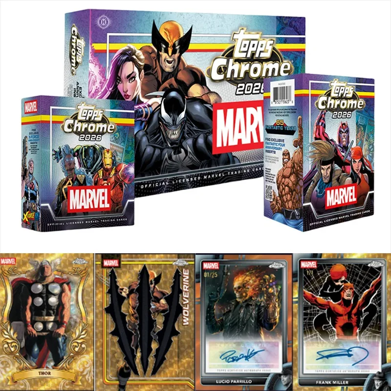Official Genuine 2026 Topps Chrome Marvel Comics Series Collectible Trading Cards
Official Genuine 2026 Topps Chrome Marvel Comics Series Collectible Trading Cards