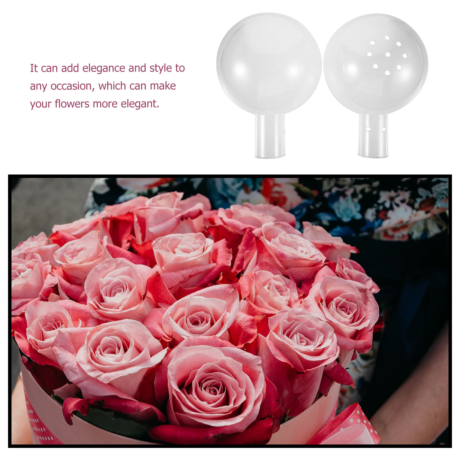 Acrylic Medium Size Clear Packing Tool for Flower Arrangement DIY Bouquet Gift Packaging Box Round Shape Flowers
Acrylic Medium Size Clear Packing Tool for Flower Arrangement DIY Bouquet Gift Packaging Box Round Shape Flowers