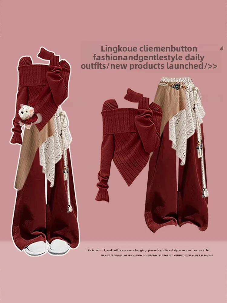 plus Size Autumn Winter Knitted Sweater Set Women's Design Casual Pants Curtain Three Piece Set Slimming Coverage High Waist
plus Size Autumn Winter Knitted Sweater Set Women's Design Casual Pants Curtain Three Piece Set Slimming Coverage High Waist