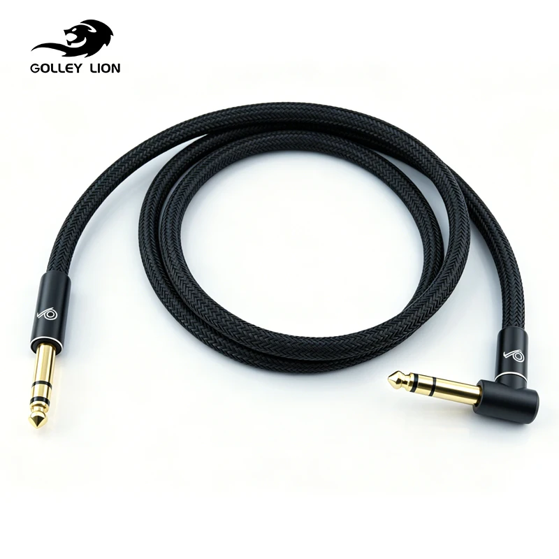GOLLEY LION 1/4 Quarter Inch TRS Instrument Cable, Straight to Right-Angle 6.35mm Guitar Bass AMP Stereo Line
GOLLEY LION 1/4 Quarter Inch TRS Instrument Cable, Straight to Right-Angle 6.35mm Guitar Bass AMP Stereo Line