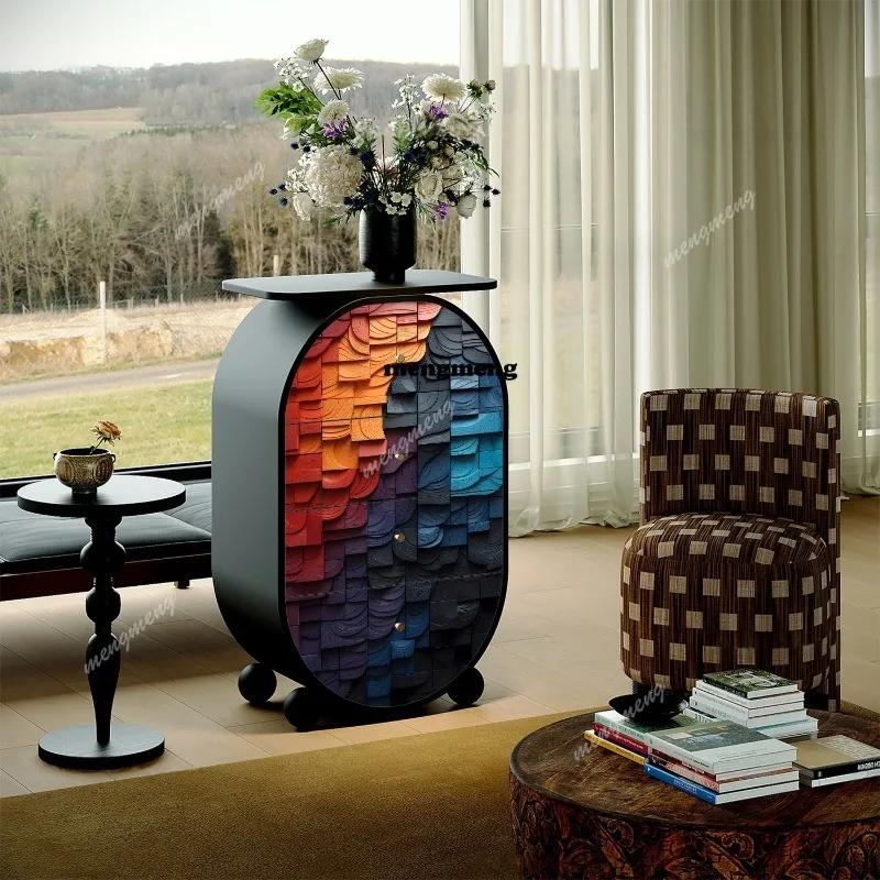 Abstract art solid wood four chest cabinet living room by chest of drawers household bedroom bedside cabinet
Abstract art solid wood four chest cabinet living room by chest of drawers household bedroom bedside cabinet
