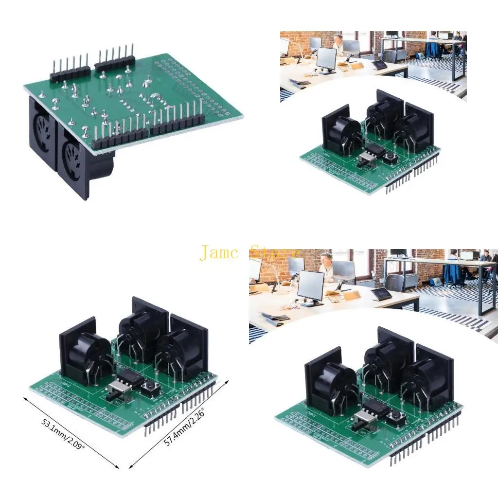 LX0B Модуль платы адаптера цифрового интерфейса MIDI Shield MIDI IN/MIDI OUT/MIDI THRU
LX0B Модуль платы адаптера цифрового интерфейса MIDI Shield MIDI IN/MIDI OUT/MIDI THRU