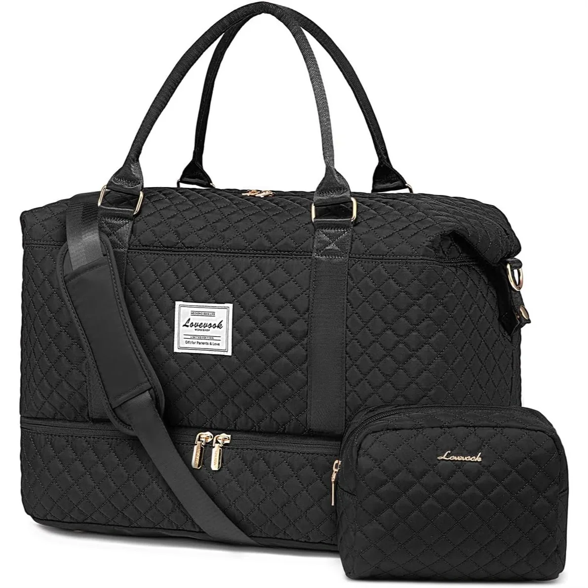 Travel Duffle Bag with Shoe Compartment, Weekender Overnight Bag for Women, Carry On Gym Duffel with Toiletry Bag & Wet Pocket
Travel Duffle Bag with Shoe Compartment, Weekender Overnight Bag for Women, Carry On Gym Duffel with Toiletry Bag & Wet Pocket