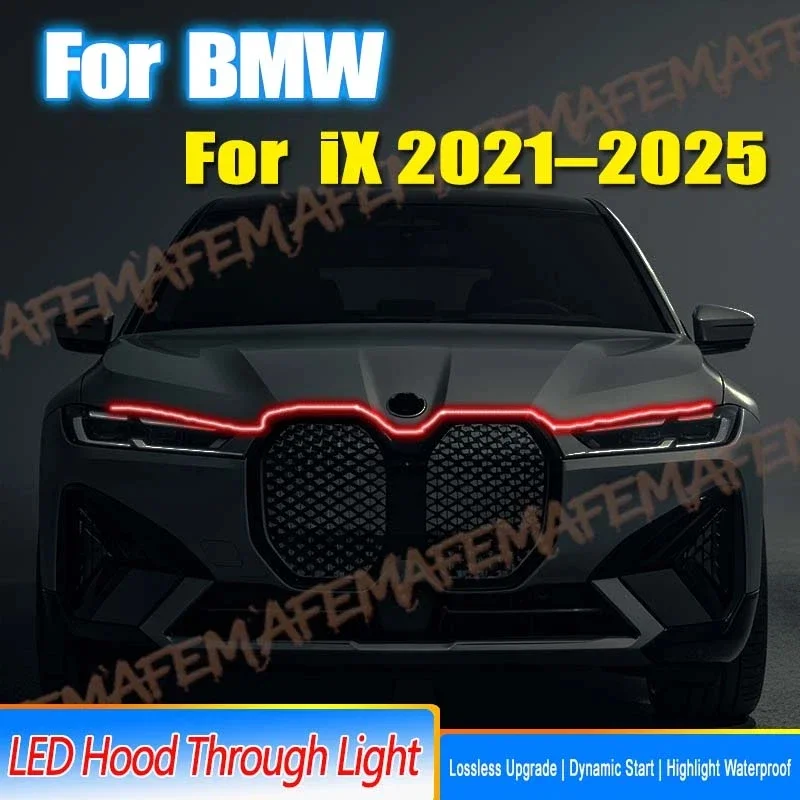 Scan Starting Led Car Hood Light Strip Decorative Lamp Flexible DRL For BMW iX 2021-2025 Daytime Running Lights Headlight Strips
Scan Starting Led Car Hood Light Strip Decorative Lamp Flexible DRL For BMW iX 2021-2025 Daytime Running Lights Headlight Strips