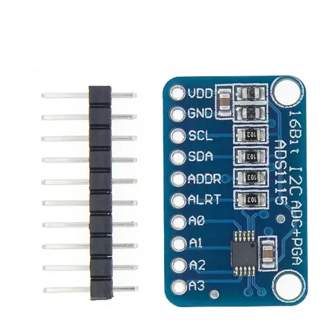 1-10PCS ADS1115 Modulo I2C a 16 Bit di Precisione ADC Scheda di Sviluppo a 4 Canali Pro Guadagno Amplificatore da 2.0 V a 5.5 V per Arduino