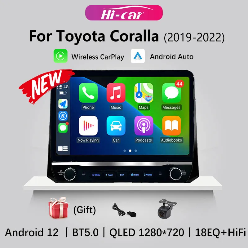 Автомобильный мультимедийный плеер на Android для Toyota Corolla 2019-2022, 2 Din, CarPlay, стерео, экран, GPS-навигация, мультимедийный плеер, головное устройство
Автомобильный мультимедийный плеер на Android для Toyota Corolla 2019-2022, 2 Din, CarPlay, стерео, экран, GPS-навигация, мультимедийный плеер, головное устройство
