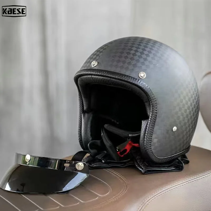 DOT 3K Matte Black Half Face Racing Classic High Quality Carbon Fiber Helmet Open Face Helmets Casco Casque Moto
DOT 3K Matte Black Half Face Racing Classic High Quality Carbon Fiber Helmet Open Face Helmets Casco Casque Moto