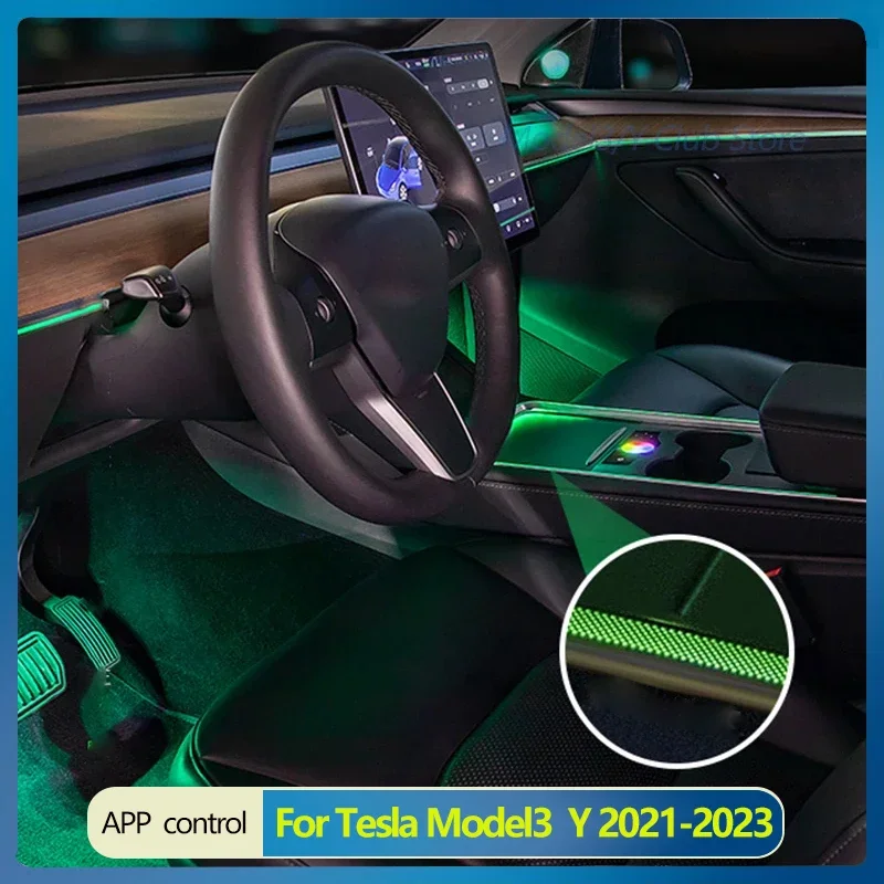 For Tesla ModelY Model 3 2021 2022 128 Colors Car Interior Ambient Light Speaker Decorate Neon Lamp Touch Control Center Pillar
For Tesla ModelY Model 3 2021 2022 128 Colors Car Interior Ambient Light Speaker Decorate Neon Lamp Touch Control Center Pillar