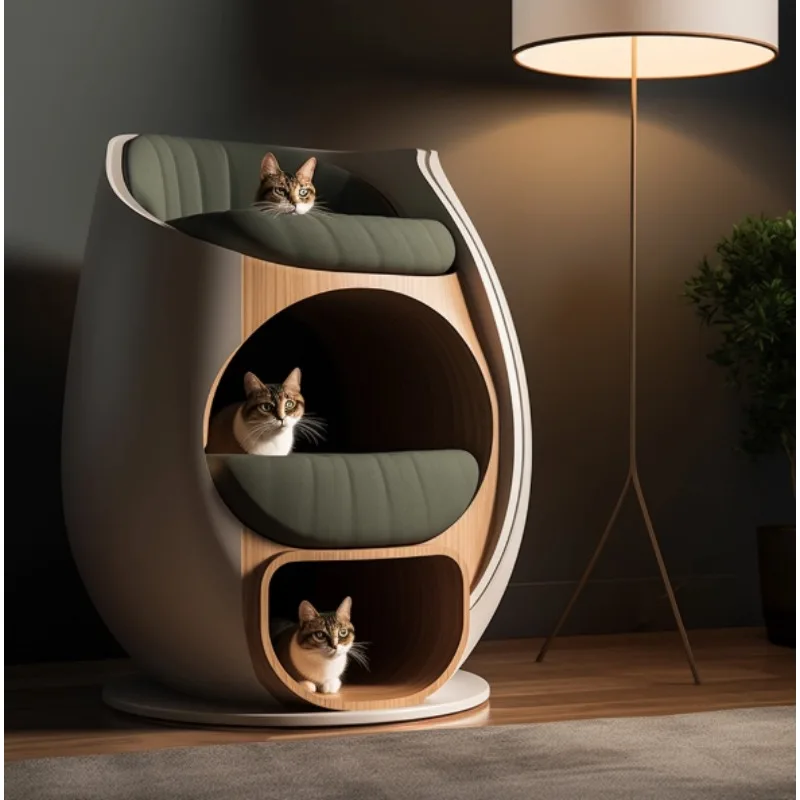Cat House Apartment Qifu Modern Cat Furniture Table Luxury Cat Bed Pet Furniture Bedside Table Cat Nest Universal
Cat House Apartment Qifu Modern Cat Furniture Table Luxury Cat Bed Pet Furniture Bedside Table Cat Nest Universal