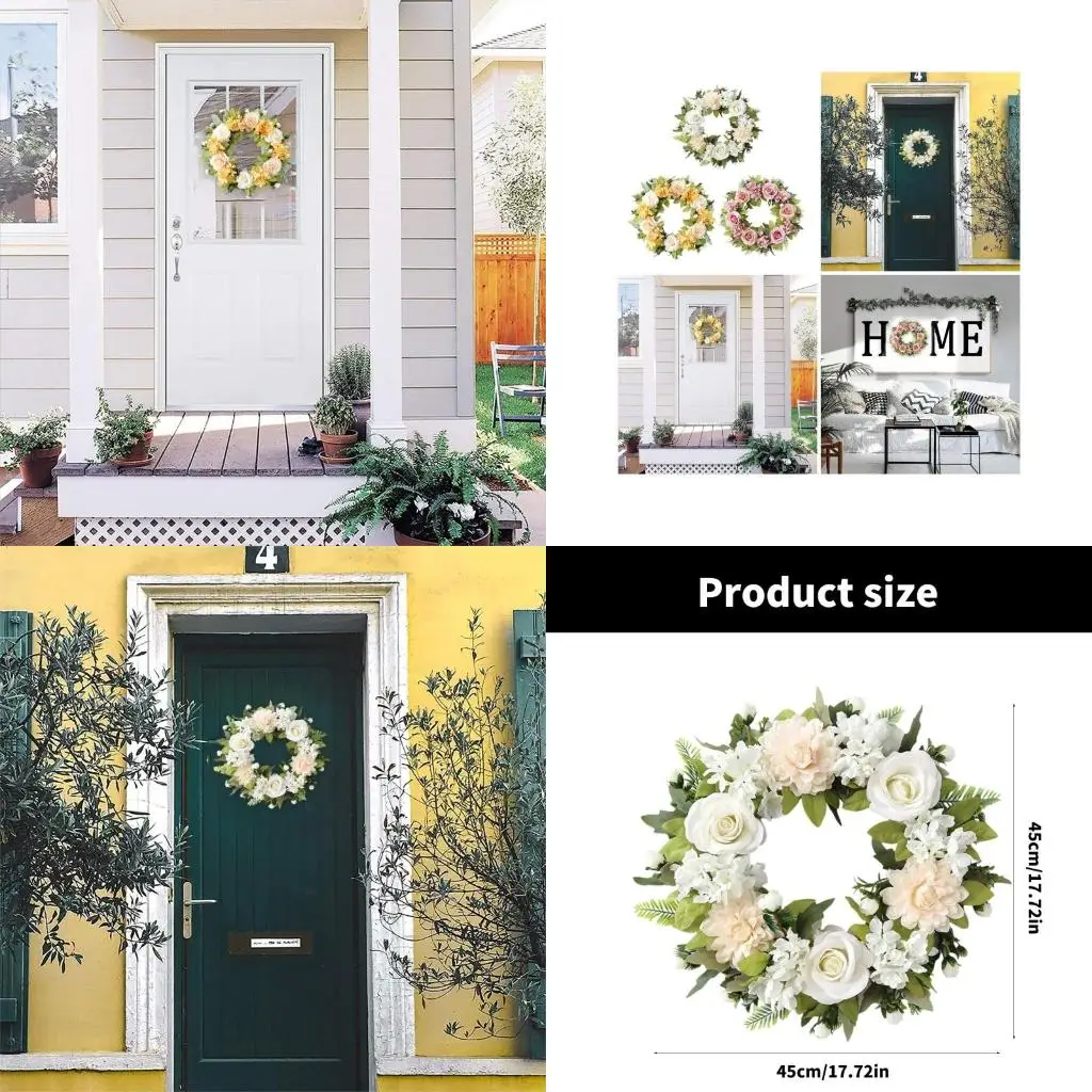 Handmade Elegant Silk Flower Wreath for Door or Mantels Display Solution high quality
Handmade Elegant Silk Flower Wreath for Door or Mantels Display Solution high quality