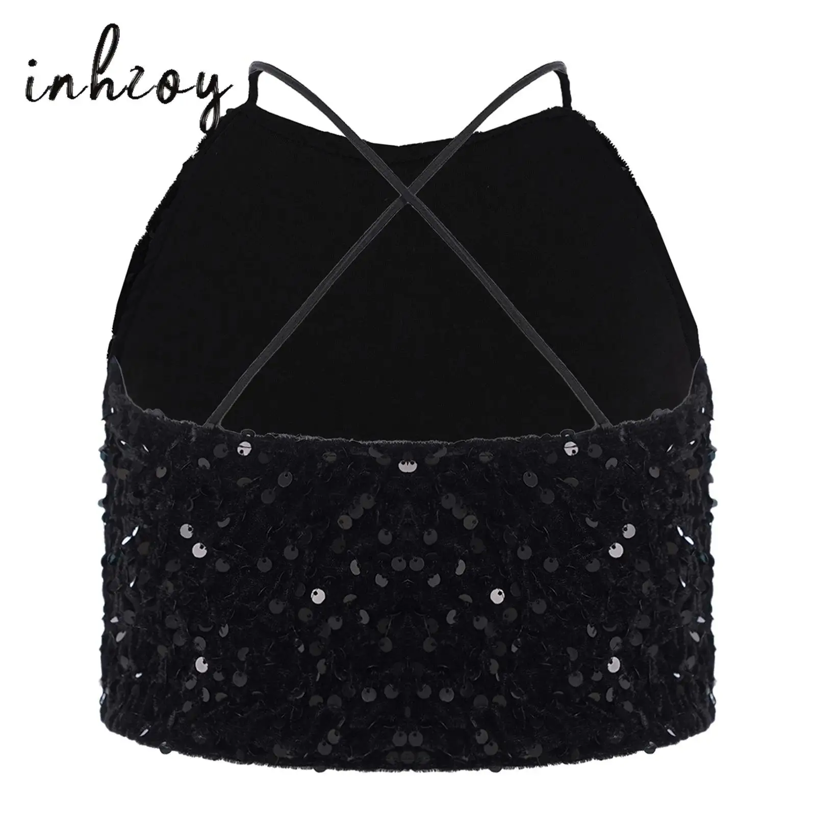 Children Glitter Sequins Tops Kids Girls Sleeveless Cross Back Vest Crop Tanks for Jazz Dance Hiphop Clothes Performance Costume
Children Glitter Sequins Tops Kids Girls Sleeveless Cross Back Vest Crop Tanks for Jazz Dance Hiphop Clothes Performance Costume