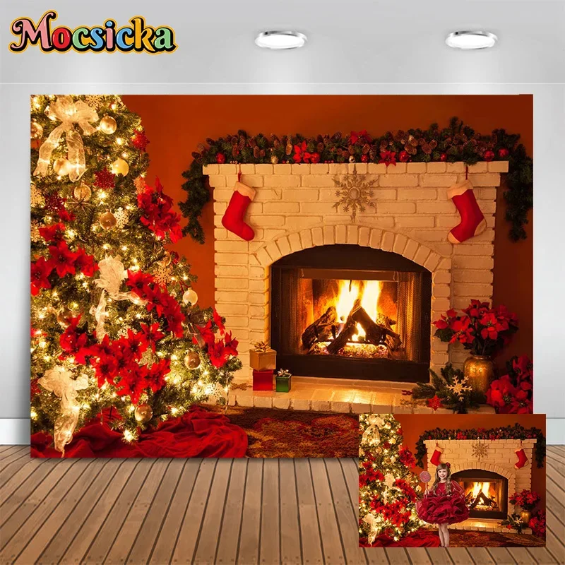 Mocsicka Photography Background Christmas Tree Fireplace New Year's Eve Party Family Portrait Kids Adult Backdrop Artistic
Mocsicka Photography Background Christmas Tree Fireplace New Year's Eve Party Family Portrait Kids Adult Backdrop Artistic