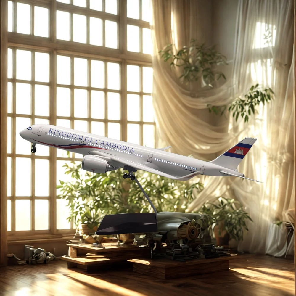 Scale 47CM A350 Cambodian For Die Cast Airplane Model Airbus 350 Building Kit Airplane Model Working Lightst Decoration Bedroom
Scale 47CM A350 Cambodian For Die Cast Airplane Model Airbus 350 Building Kit Airplane Model Working Lightst Decoration Bedroom