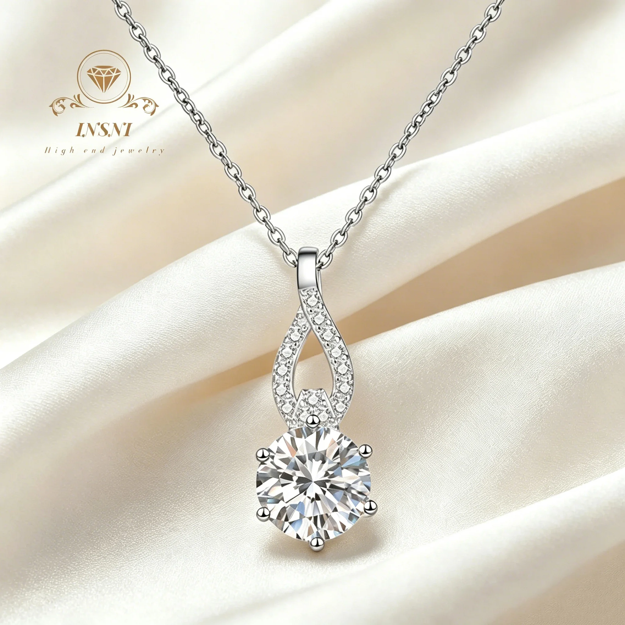 1CT D Color Moissanite Gourd Lockbone Chain S925 Sterling Real Silver Affordable Light Luxury Women's Necklace Gift jewelry
1CT D Color Moissanite Gourd Lockbone Chain S925 Sterling Real Silver Affordable Light Luxury Women's Necklace Gift jewelry