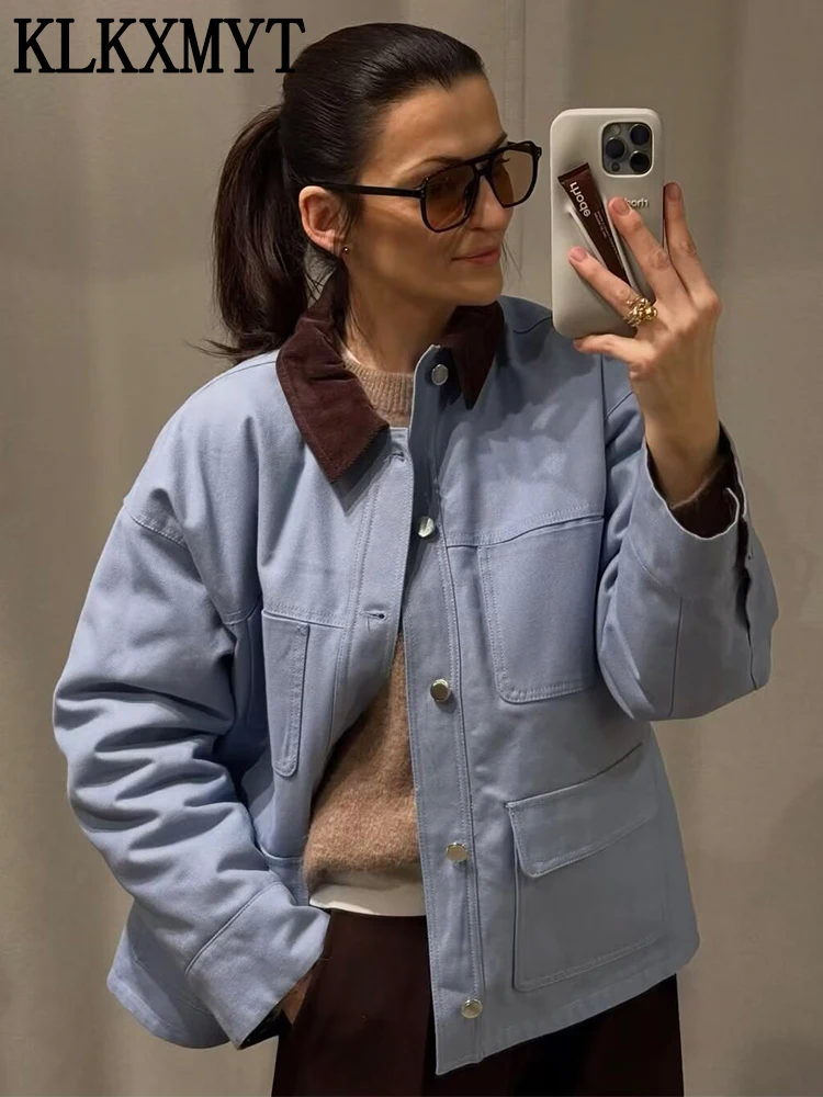 KLKXMYT Chic Causal Pockets Jacket Women Lapel Single Breasted Full Sleeve Jackets Coat 2026 Spring Autumn Lady New Outwear
KLKXMYT Chic Causal Pockets Jacket Women Lapel Single Breasted Full Sleeve Jackets Coat 2026 Spring Autumn Lady New Outwear