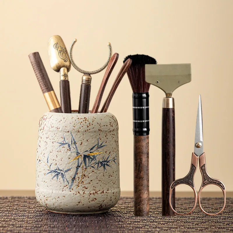 Fire Red Stone Tea Ceremony Six Gentlemen Set Kung Fu Tea Tools Accessories Complete Tea Table Plate Tea Brewing Tools
Fire Red Stone Tea Ceremony Six Gentlemen Set Kung Fu Tea Tools Accessories Complete Tea Table Plate Tea Brewing Tools