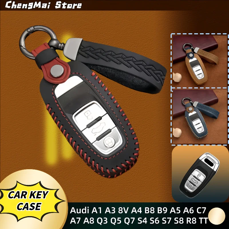 For Audi A1 A3 8V A4 B8 B9 A5 A6 C7 A7 A8 Q3 Q5 Q7 S4 S6 S7 S8 R8 TT Fob Car Accessories Car Key Case Leather Cover Shell
For Audi A1 A3 8V A4 B8 B9 A5 A6 C7 A7 A8 Q3 Q5 Q7 S4 S6 S7 S8 R8 TT Fob Car Accessories Car Key Case Leather Cover Shell