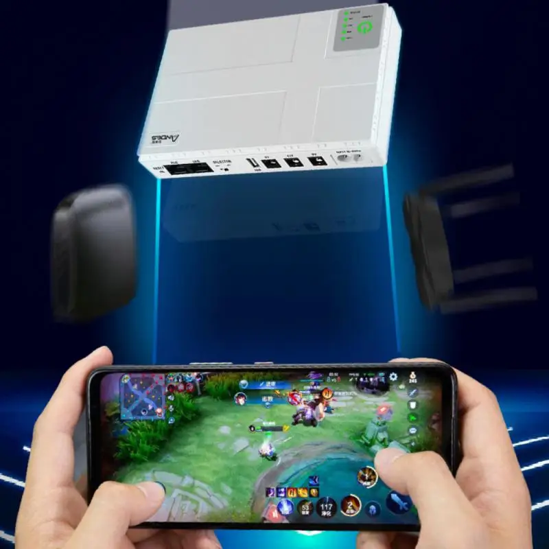 Black 10400Mah 36W Mini Portable UPS 5V 12V 24V Uninterruptible Power Supply 220V To The House Battery Backup For WIFI Router
Black 10400Mah 36W Mini Portable UPS 5V 12V 24V Uninterruptible Power Supply 220V To The House Battery Backup For WIFI Router