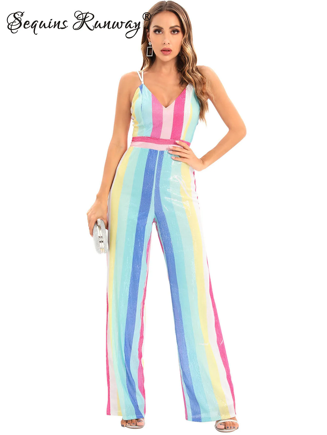 Sexy slip sequin jumpsuit women 2024 elegant party jumpsuits club outfits one-pieces backless rompers womens jumpsuit bodysuit
Sexy slip sequin jumpsuit women 2024 elegant party jumpsuits club outfits one-pieces backless rompers womens jumpsuit bodysuit