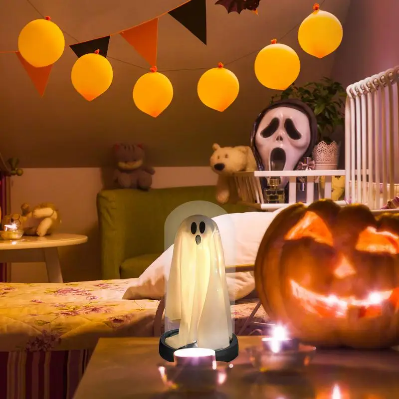 Halloween Light Up Ghost In Glass Cloche Miniature Ghost Figurines In Glass Cloche With LED Light Novelty Ghost In Cloche Ghost
Halloween Light Up Ghost In Glass Cloche Miniature Ghost Figurines In Glass Cloche With LED Light Novelty Ghost In Cloche Ghost