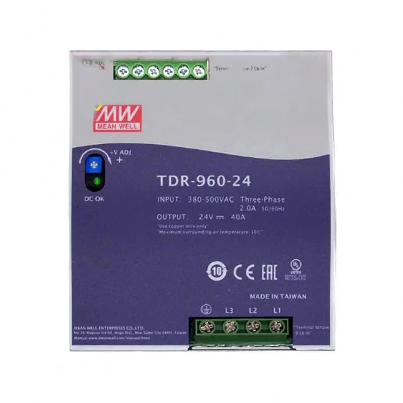 MEAN WELL MW Switching Power Supply TDR-960-48
MEAN WELL MW Switching Power Supply TDR-960-48