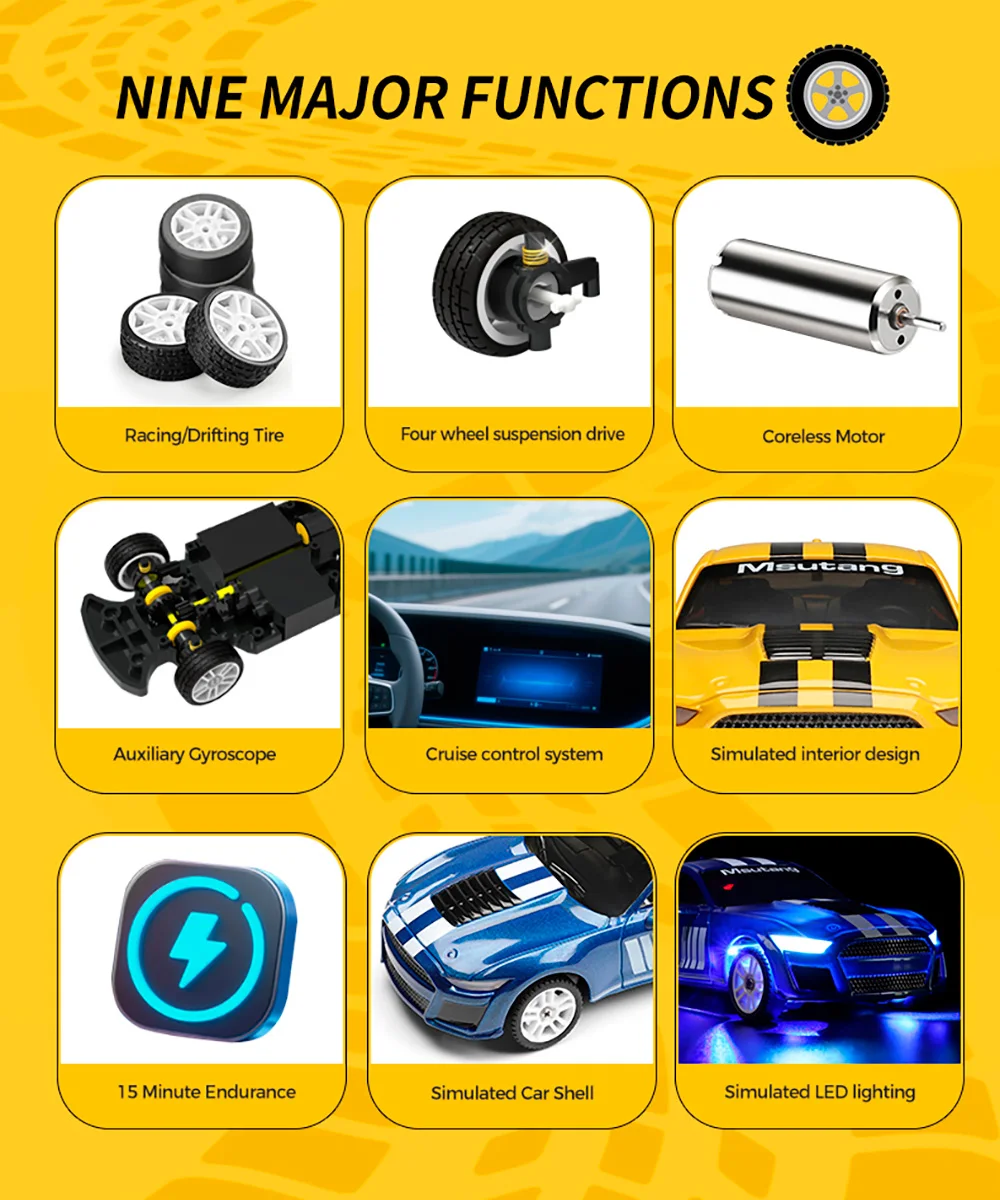 Wltoys K4308 Drift Car 1/43 Four Wheel Drive 14KM/H Racing/Drifting Tire With Auxiliary Gyroscope Electric Remote Control Car
Wltoys K4308 Drift Car 1/43 Four Wheel Drive 14KM/H Racing/Drifting Tire With Auxiliary Gyroscope Electric Remote Control Car