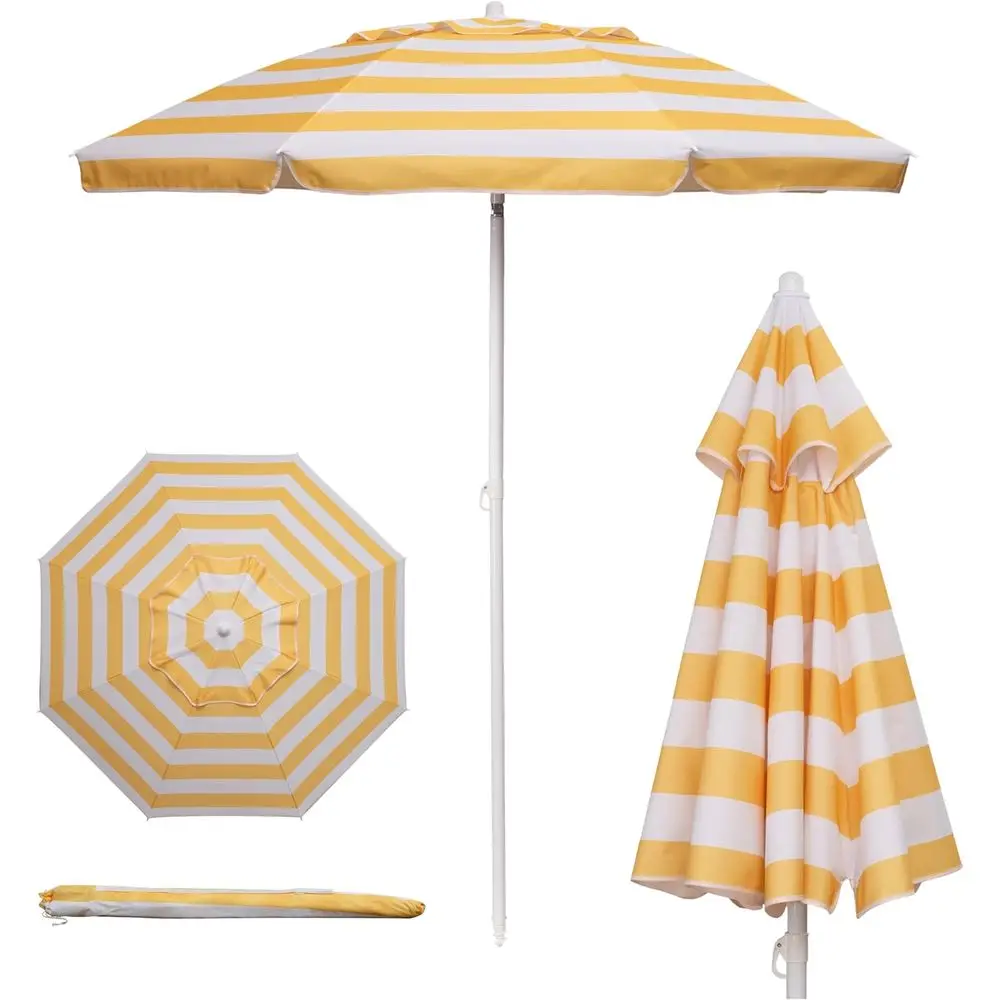 Portable 5.5ft UV-Protected Beach Umbrella with Pole, Carry Bag, Ideal for Outdoor, Sand, Pool, Patio, Camping, Travel, Backyard
Portable 5.5ft UV-Protected Beach Umbrella with Pole, Carry Bag, Ideal for Outdoor, Sand, Pool, Patio, Camping, Travel, Backyard